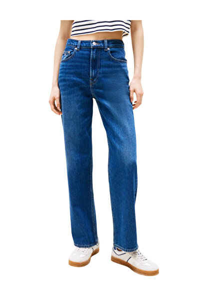 Tommy Hilfiger Γυναικείο Slim Straight Τζιν Μπλε Tommy Jeans DW0DW20054-1BK