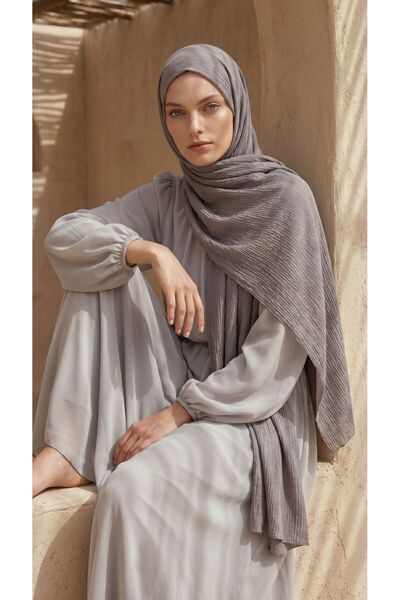 moda nokta Muslin Shawl Elegant and Modern Hijab Shawl Model Is Made from Ori...