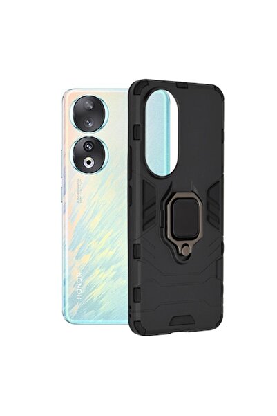 DAMUR Carcasă de protecție robustă cu inel magnetic pentru Honor 90, Ultra re...