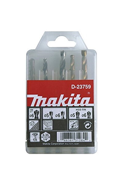 Makita Drill bit Top Bottom Set 1/4 " D-23759