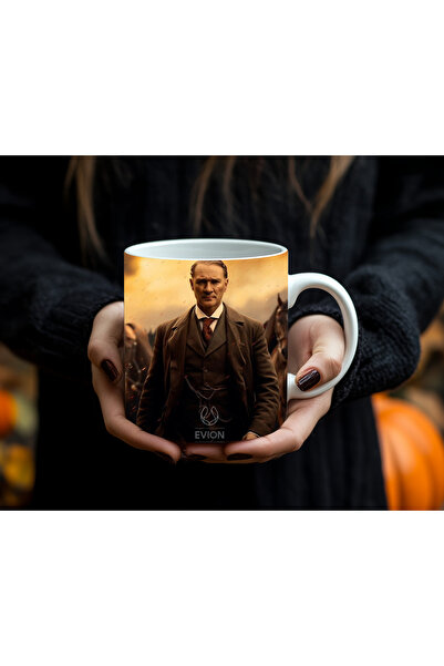 Evion Mustafa Kemal Atatürk Portrayed Special Collection Porcelain Mug