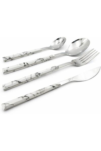 Generic BERAM Silverware Ensemble 4-Piece Cutlery Set – Stainless Steel Flatw...