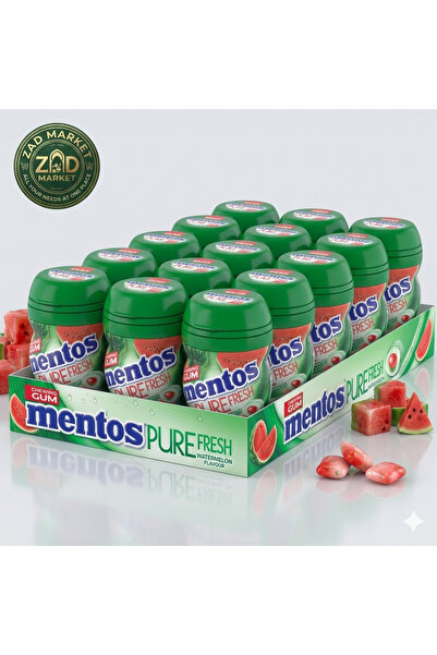 Mentos Mentos Pure Fresh Chewing Gum Natural Watermelon Flavor |   Sugar-Free...