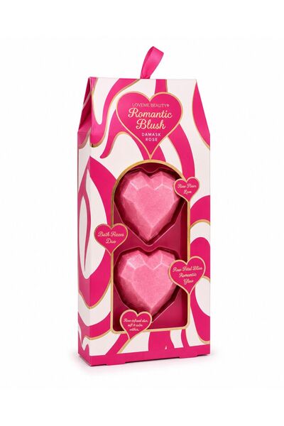 LOVEME BEAUTY مجموعة كرات الاستحمام فوارات القلوب رومانتيك بلش من لافمي بيوتي...