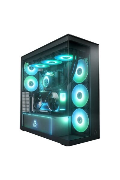 Arctic Xtender 5xARGB Fan Tempered Glass 420mm Sıvı Soğutma Destekli E-ATX Ty...