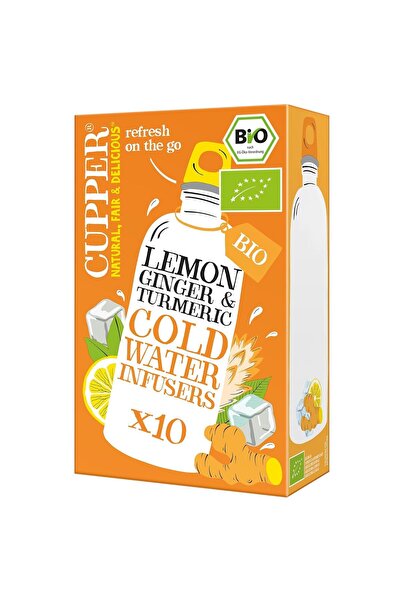 cupper Lemon Ginger & Tumeric Cold Water Infusers Organic Cold Tea