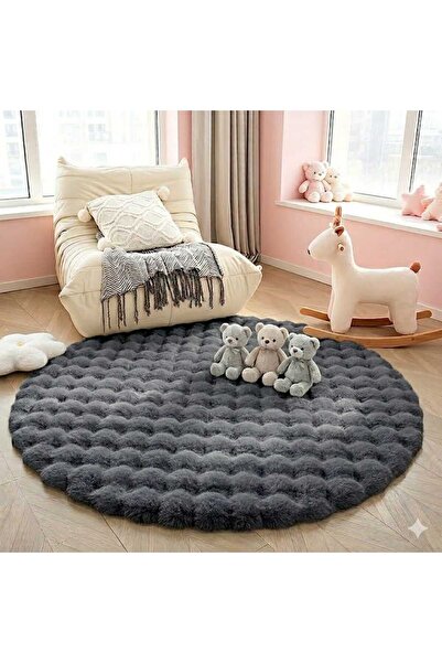MIRAEDN HOME BUBBLE KAYMAZ TABAN ÇOCUK ODASI YATAK ODASI VE HOL HALISI PUFY B...