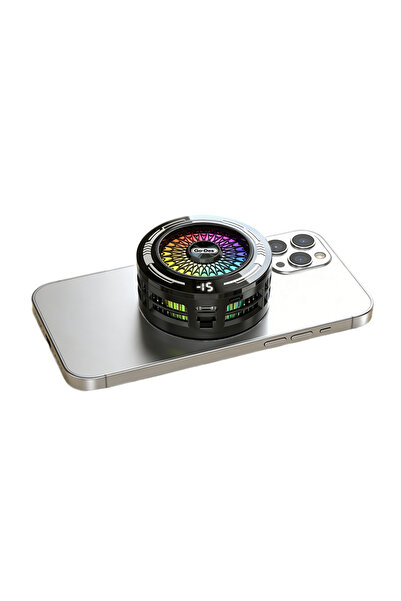 Go-Des Go Des GD-PC012 Yapay Zeka Destekli Magnetik Telefon Soğutucu Fan Siyah