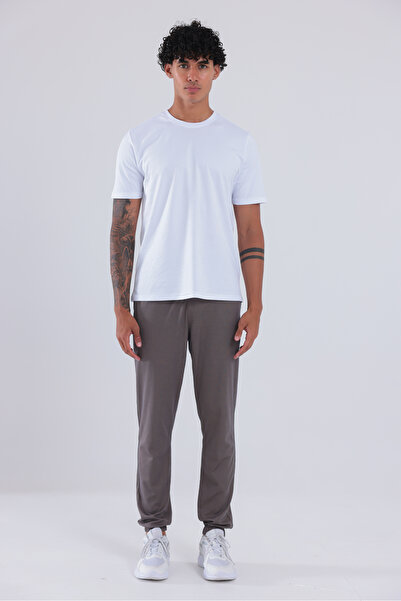 Rowinger Premium Mercerized Fabric Logo Elastic Leg Jogger Men's Sweatpants