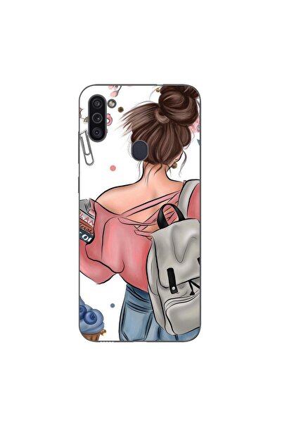 OEM Θήκη συμβατή με Samsung Galaxy A11 από Σιλικόνη Τζελ TPU με Σχέδιο Κοριτσ...