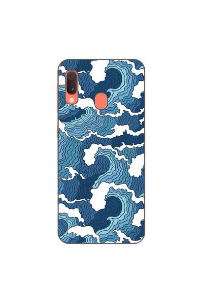 OEM Husa compatibila cu Samsung Galaxy A20e Silicon Gel Tpu Model Crazy Waves