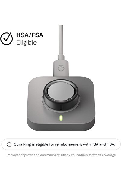 OURA Ring 4 Charger - Grey - Charging Dock and USB-C Cable | Recharges your S...