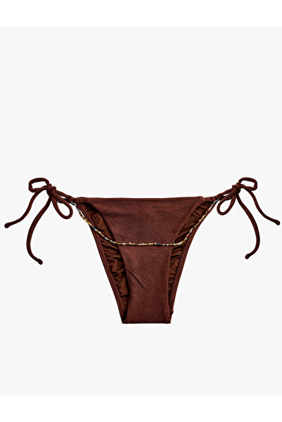 Koton Çıkarılabilir Boncuk Zincir Detaylı Slip Bikini Altı