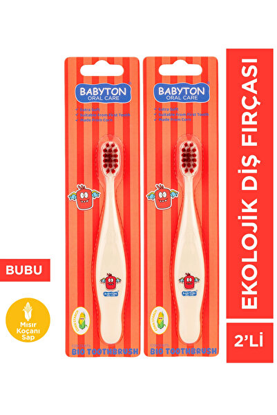 BABYTON Ekolojik Diş Fırçası 2'li Set Bubu