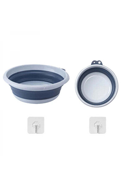 Vivendo Set 2 ligheane pliabile (6L + 4L) cu suport autoadeziv pentru baie, v...