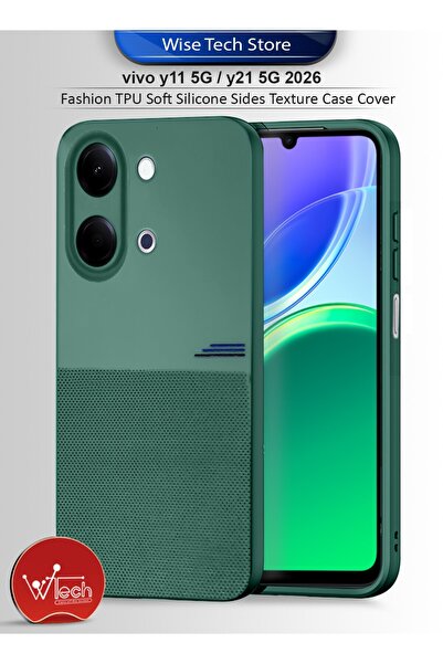Wtech vivo Y11 5G / Y21 5G 2026 Fashion TPU Soft Silicone Sides Texture Case ...