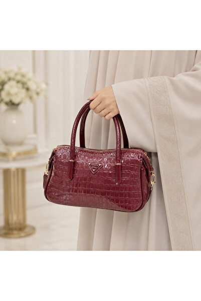 FANTASTIC High-End and Classy Shoulder Bag with a Multi-Color Glossy Leather ...