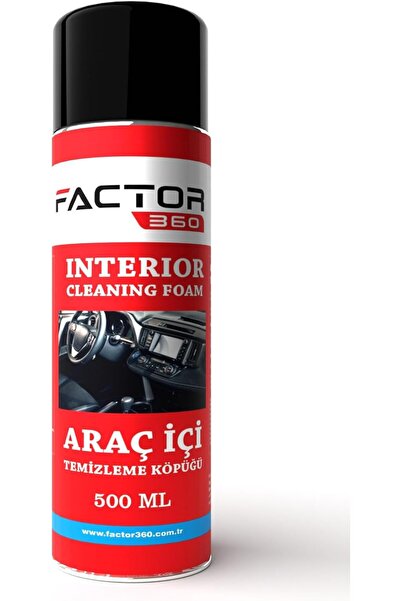 Factor360 Otomobil Araç İçi Temizleme Köpüğü Aerosol 500 ML