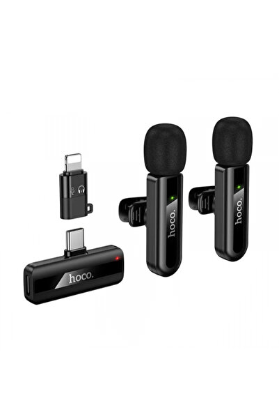 hoco. Lavaliera HOCO L20A, USB-C/ Lightning, Set 2 bucati, Neagra