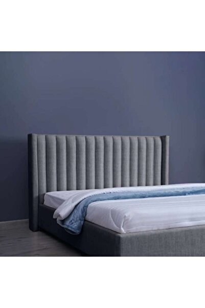 PAN HOME لوح رأس السرير فينوس شانيل رمادي L-200: ارتفاع 125 سم