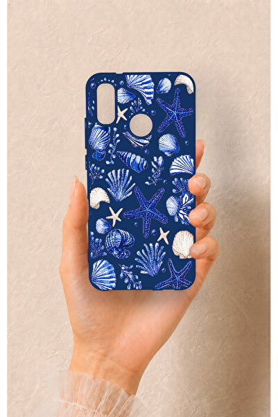 Vip Case Huawei P20 Lite Uyumlu Deniz Kabuğu Desenli Silikon Kılıf