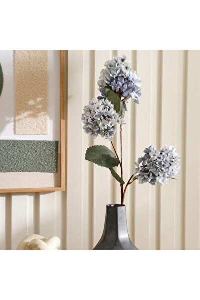 PAN HOME Hydrangea With 3 Branches Bunch H92cm - Blue