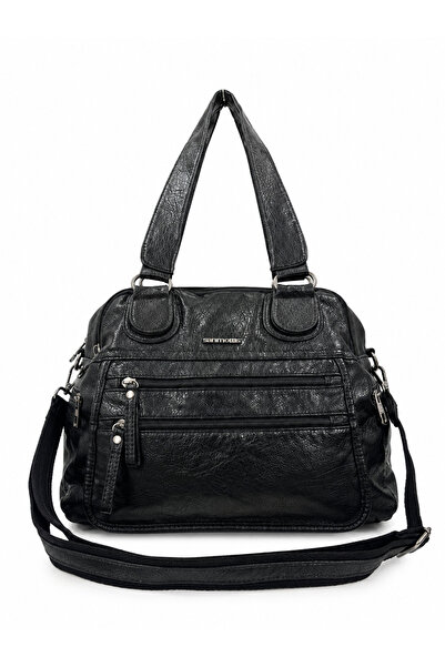 Sanmorris Women's Faux Leather Large Volume Shoulder and Crossbody Bag Si-11