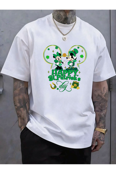 SAUDI DISNEYLAND disneyland Men and Women's 100% Cotton T-Shirt - Oversized C...