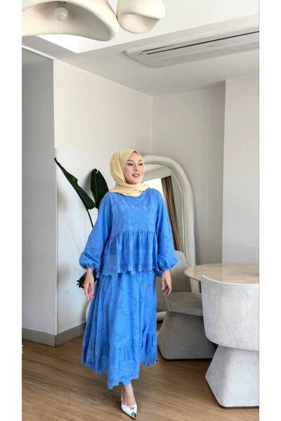 NİLNUR MODA New Season Azra Fisto Suit Lined