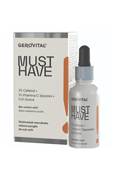 GEROVITAL Ser Contur Ochi 3% Cafeina - Must Have, 30 ml