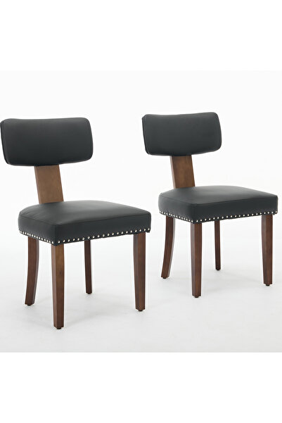 Garvee Mid Century Modern Dining Chairs Set of 2, Upholstered Linen Kitchen &...