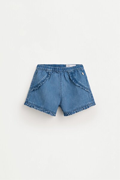 LEFTIES Fırfırlı denim şort
