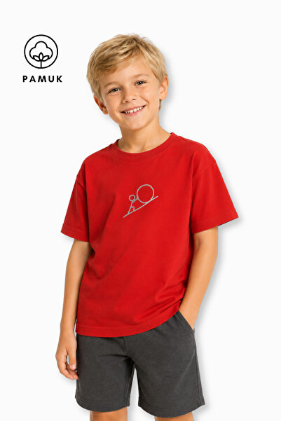 difa kids Tricou pentru băieți, cu mânecă scurtă, cu imprimeu cu biciclete, c...