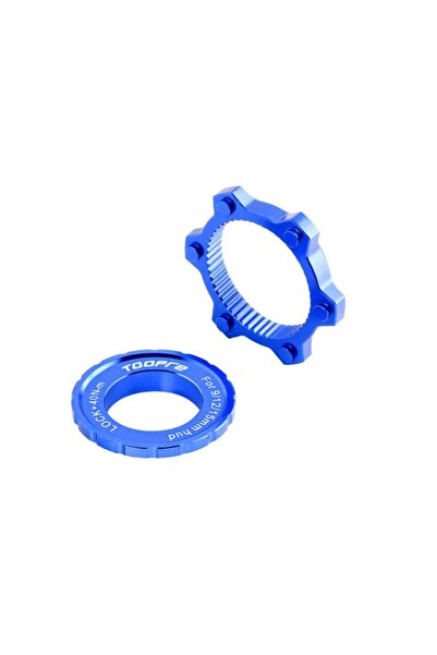 TOOPRE Center Lock Disk, 6 Vida Rotor Dönüştürücü Adaptör Mavi