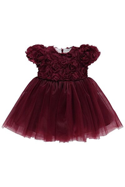 Civil Girls 2-5 Years Old Evening Dress - Burgundy