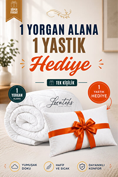 Lorateks Jazzy |   Single Quilt |   1 Quilt + 1 Pillow as a Gift |   Ultra So...