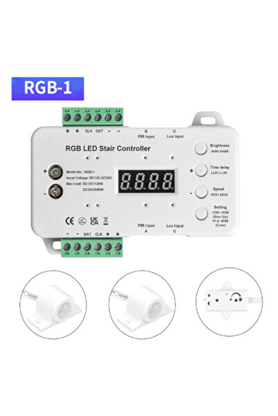 DELIGHT Controller Banda LED DL66520YRGB, 16 Trepte 1 Fir 12/24vdc Rgb, 1 buc