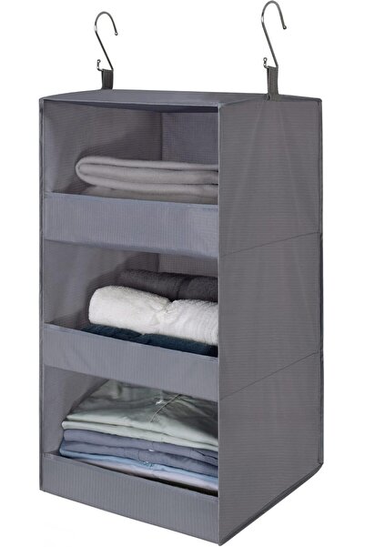 Urban URBANNX SAYS 3-Shelf Hanging Closet Organizer, Pack of 1, Wardrobe Hang...