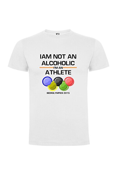 iLovePrints Athlete, Not Alcoholic Tshirt