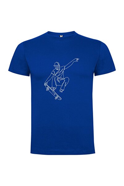iLovePrints Skateboarder's Line Art Tshirt