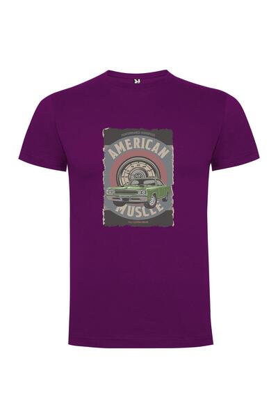 iLovePrints Muscular Green Muscle Car Tshirt