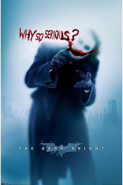 ESSESORIES ملصق جداري لفيلم DC Comics The Dark Knight: ذا جوكر - لماذا هذا ال...