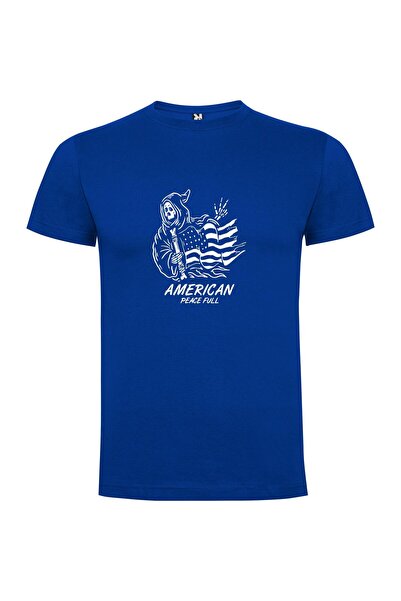 iLovePrints American Skeleton Flagbearer Tshirt