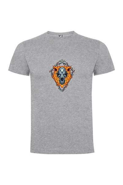 iLovePrints Flaming Fantasy Ink Design Tshirt