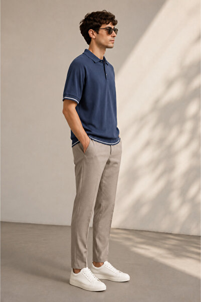 ADVANTE تي شيرت محبوك بأزرار ADV-VE03