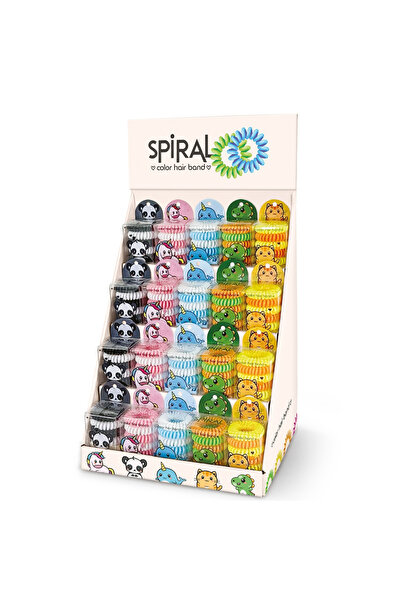 Lebez Elastic spiralat pentru par - Glam & GO, culori asortate varsta 3 ani+,...