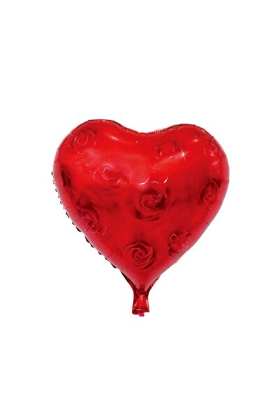 MP Mirific Party Metallic Foil Balloon, Heart with Red Roses, 45 cm
