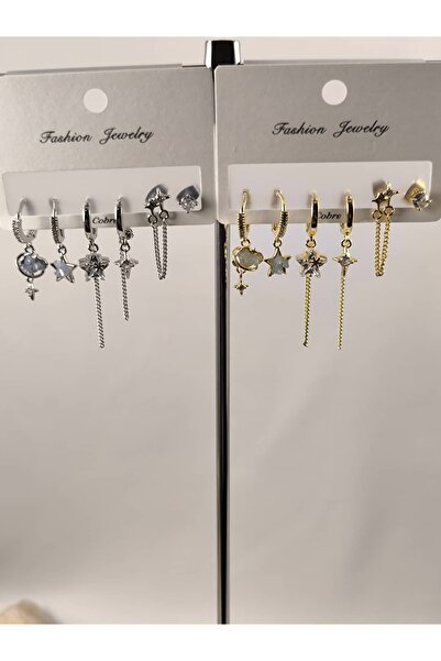 Wzen Collection Diva Şıklığı, Taşlı Çelik Küpe