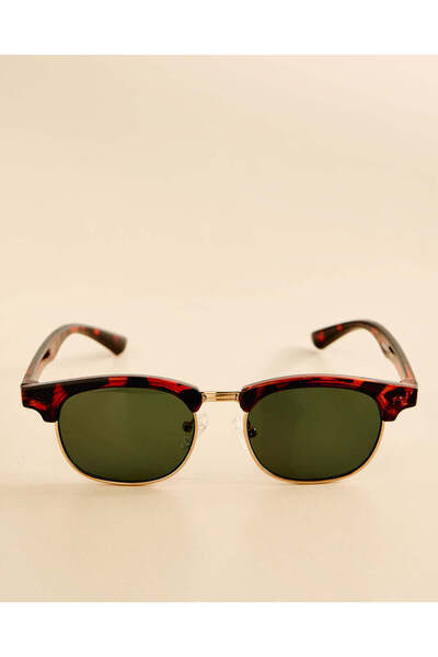 REDTAG Boys Brown Clubmaster Sunglasses