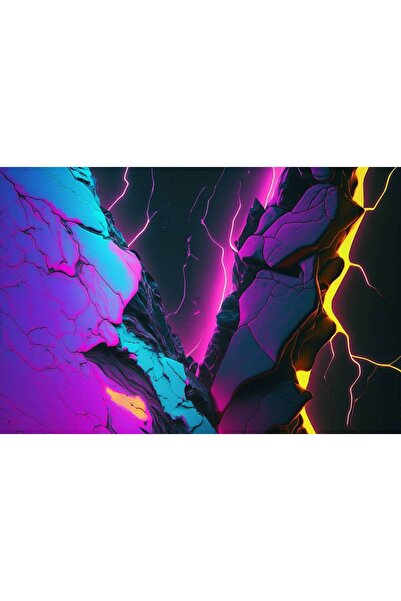 Persona Tablou Canvas, Piatra Neon Colorata- 100 X 70 cm